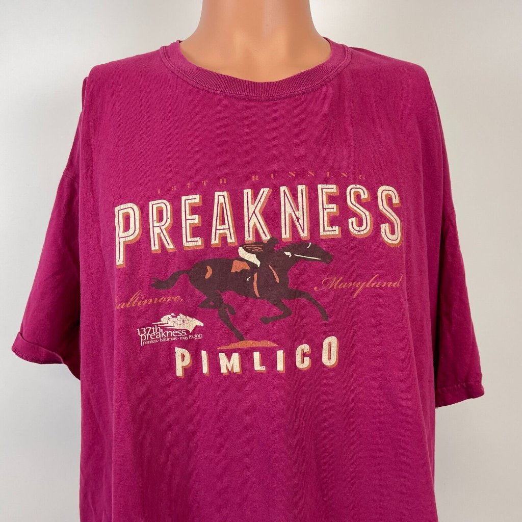137th Preakness Stakes T Shirt Mens 2xl Baltimore Maryland 2012 Horse Racing